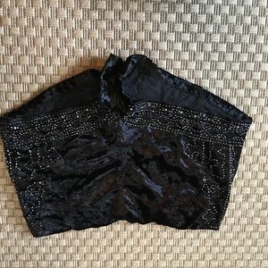 Urban outfitters festive  velvet shorts