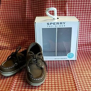 Boys Sperry  Top-Sider Leather Boat Shoes