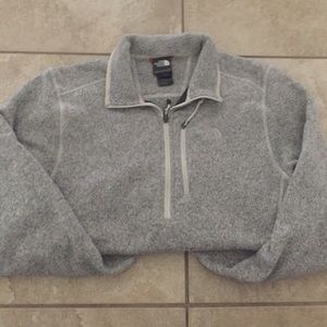 North face throw over sweatshirt