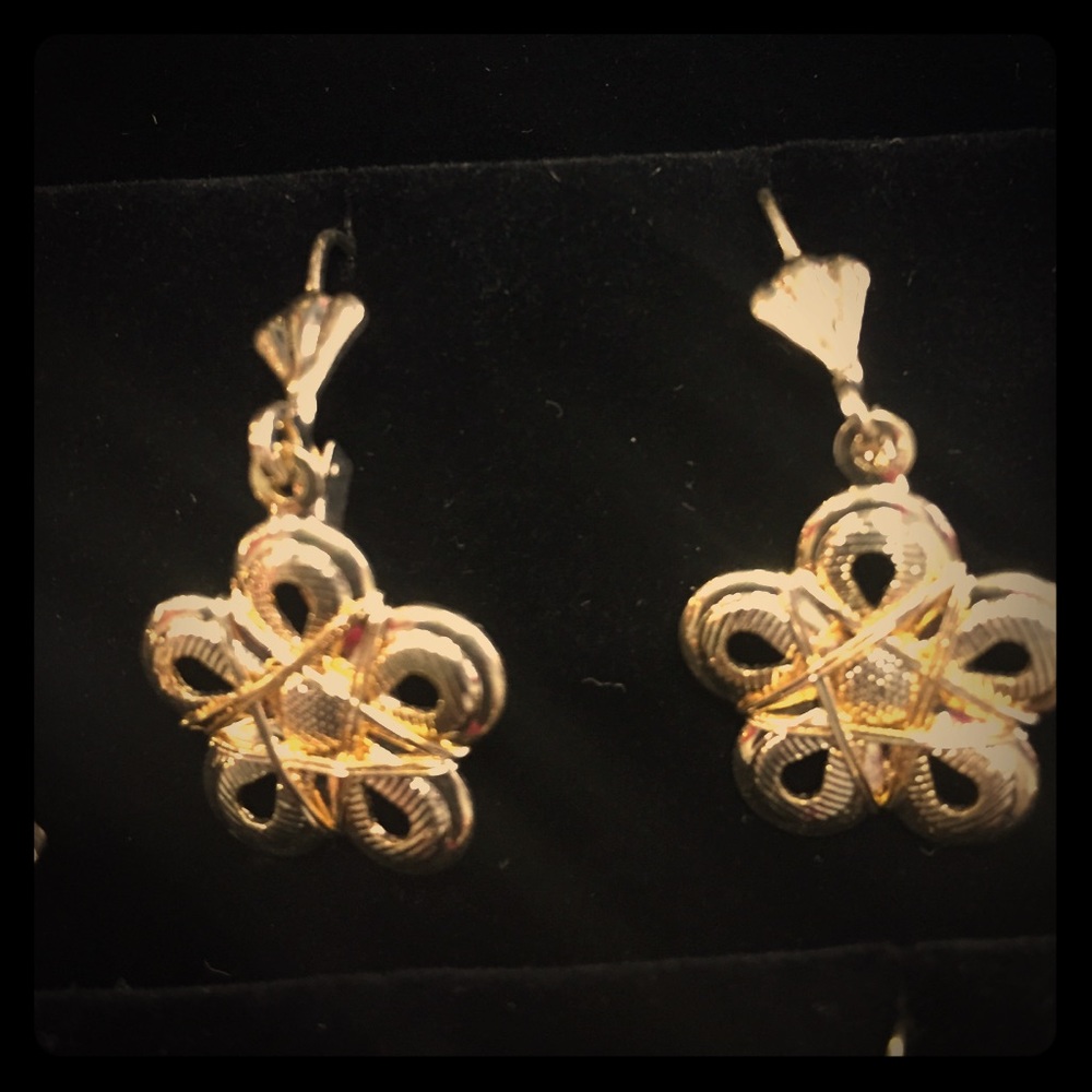 14k gold plated earring