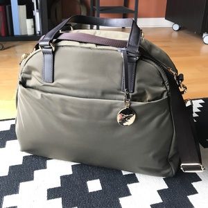 Lo & Sons OMG bag in Army Green with gold hardware