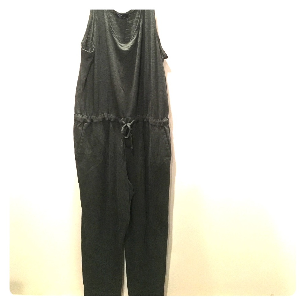 GAP Olive Slub Romper
