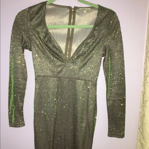 Charlotte Russe Sparkly Space-Like Mini Dress