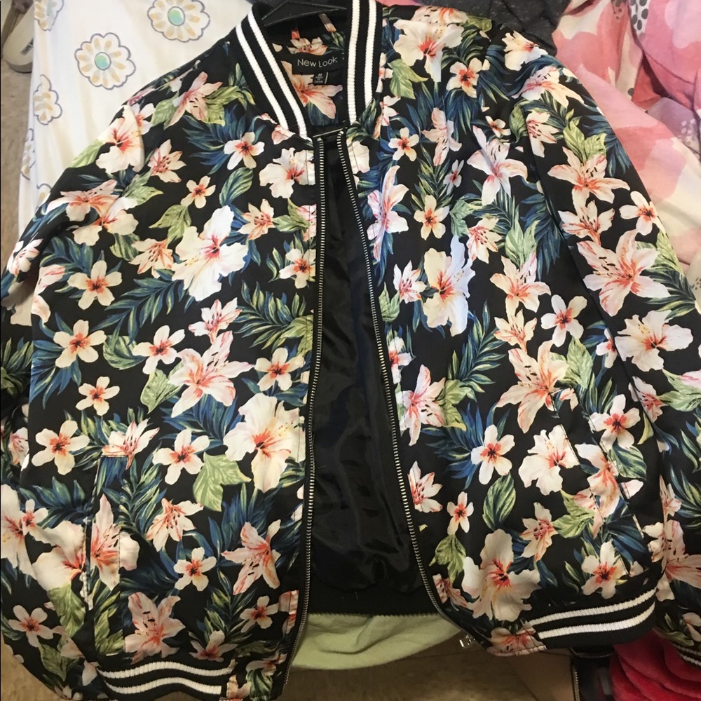 Floral Bomber Jacket