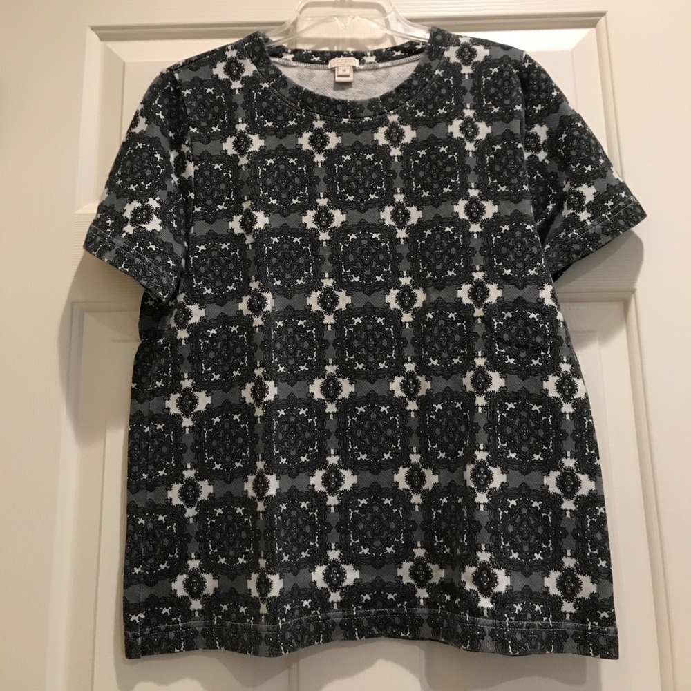 J. Crew Medallion Sweatshirt Top