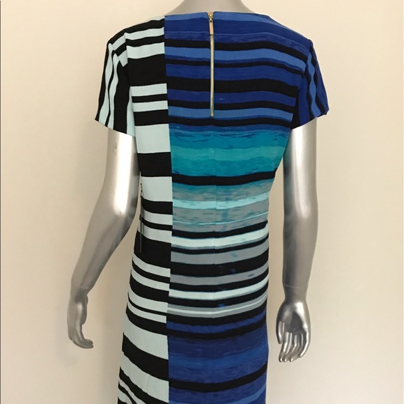 Ivanka Trump Blue Black Striped Dress - Picture 4 of 4