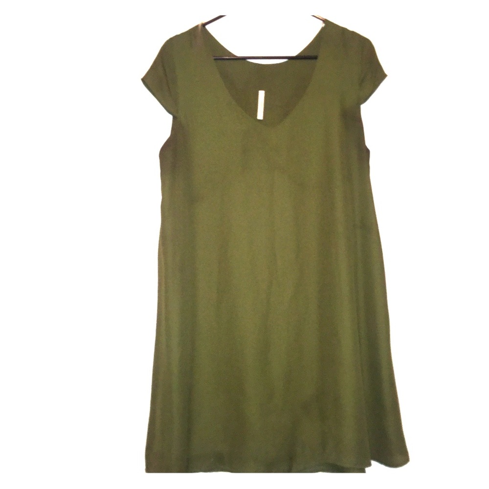 Green chiffon boutique dress