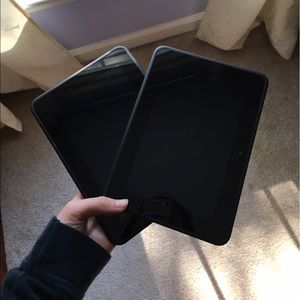 2 Black Kindles with Cases