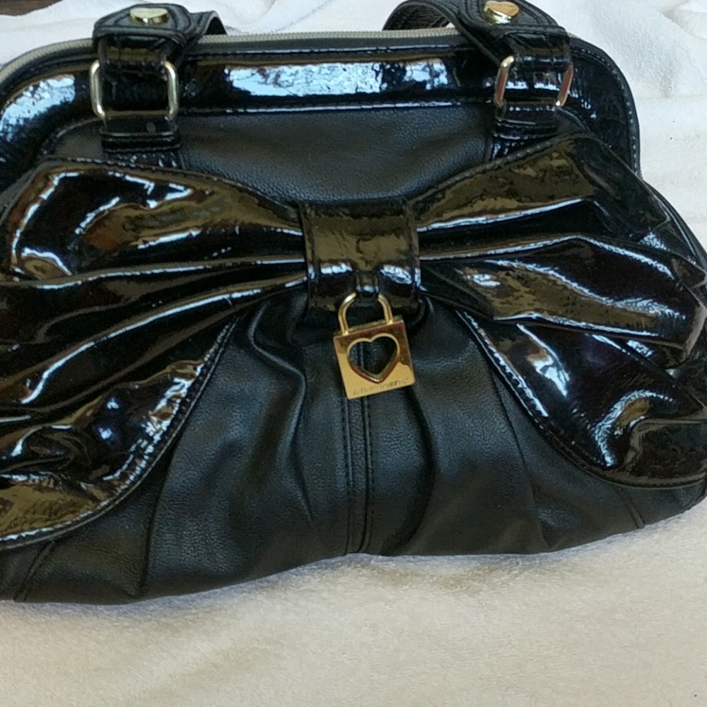 Betsey Johnson black leather purse