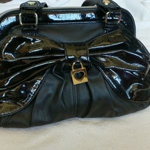 Betsey Johnson black leather purse