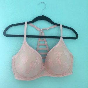 Pink Lace with Cage Back Bra from VS PINK