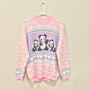 kawaii panda sweater