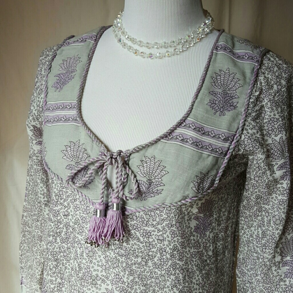 Calypso bohemian gypsy tunic top