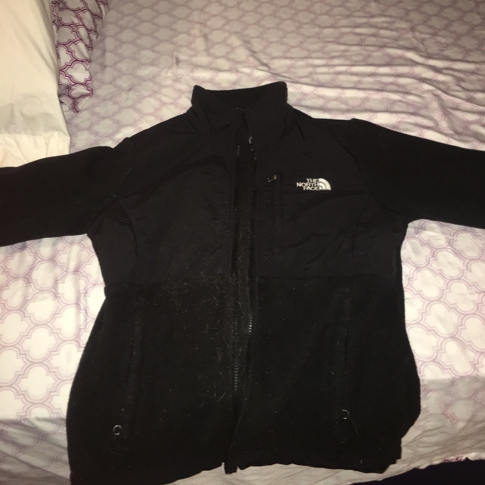 North Face Black Jacket With Hard Shell/ Cotton - image 1