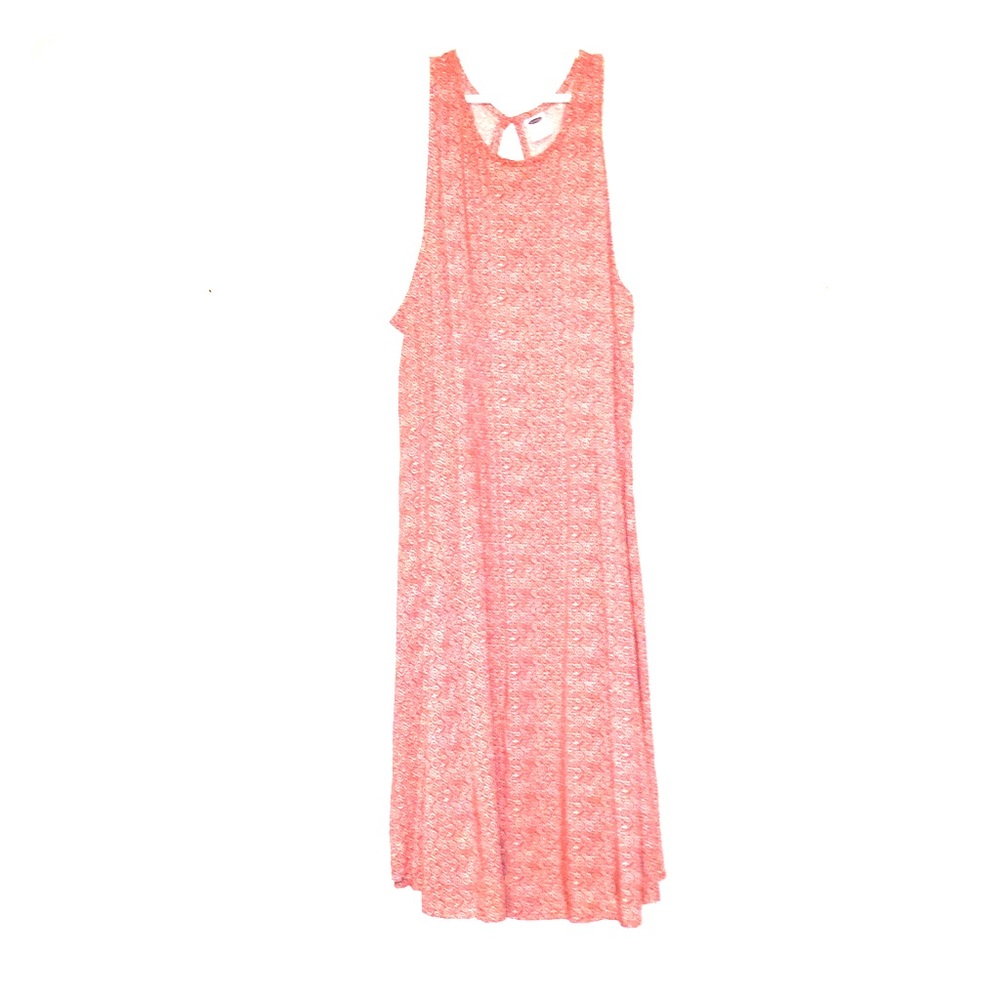 orange patterned old navy shift dress