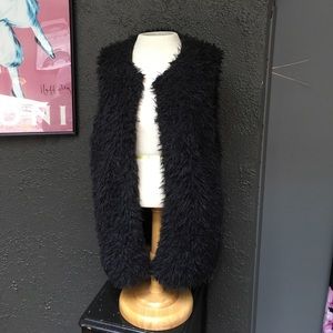 Faux fur vest