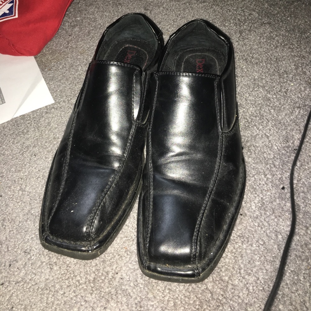 dexter black dress shoes