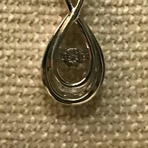 Sterling silver teardrop necklace