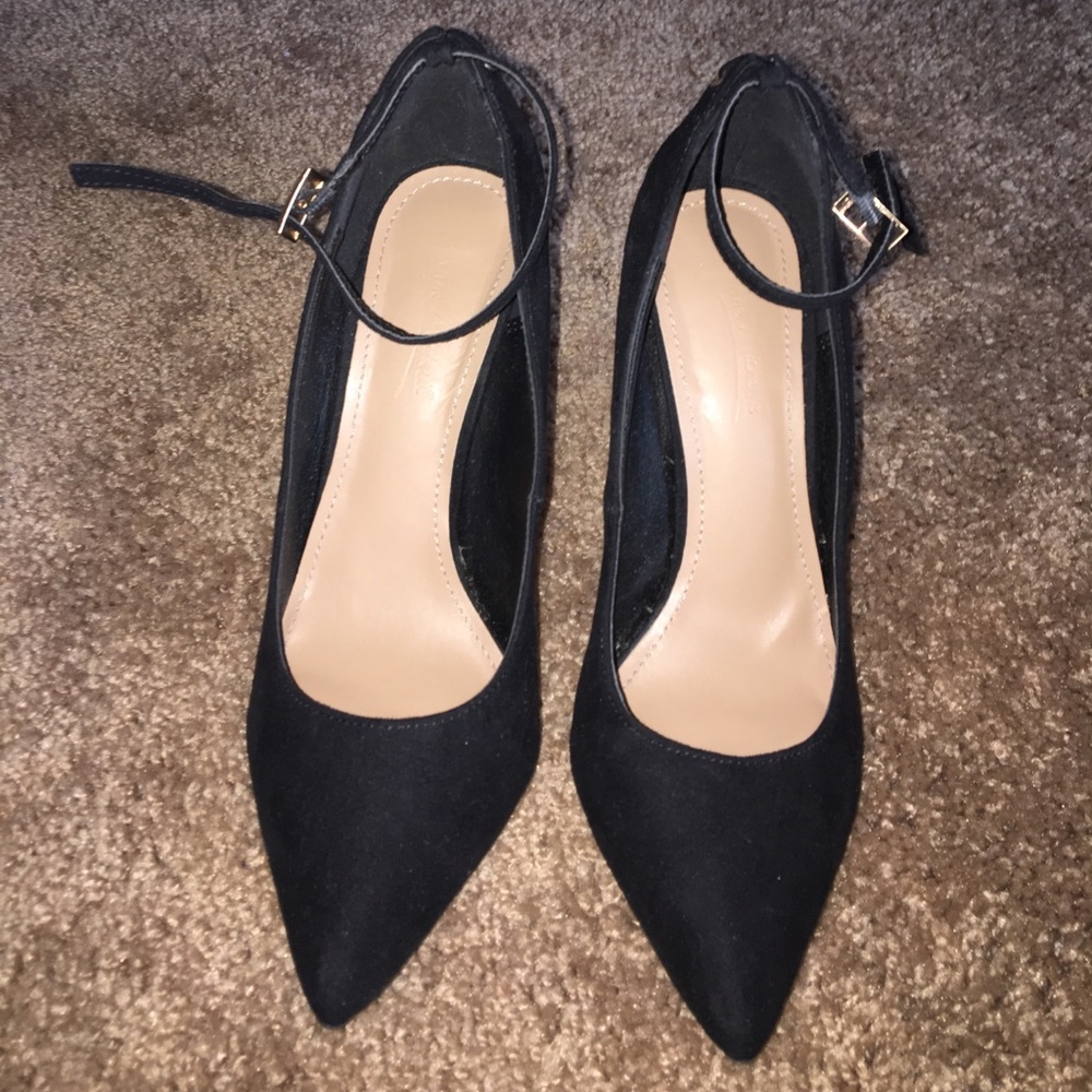 Faux Suede Stiletto Heels