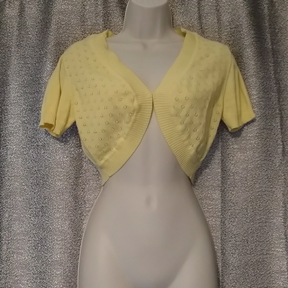 Cropped Yellow Sweater