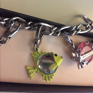 Silver juicy couture charm
