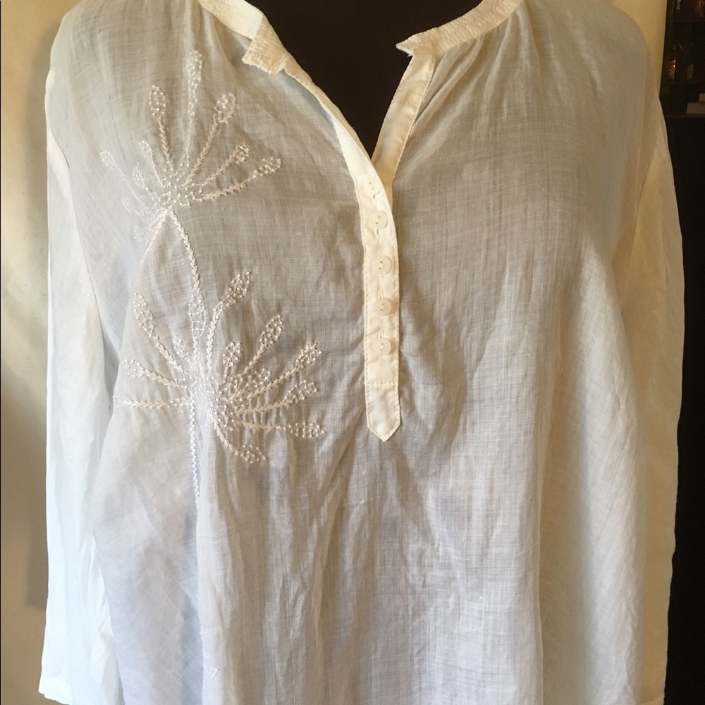 Coldwater Creek sheer tunic