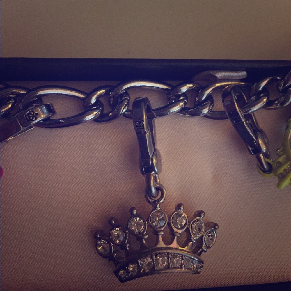 Silver juicy couture charm