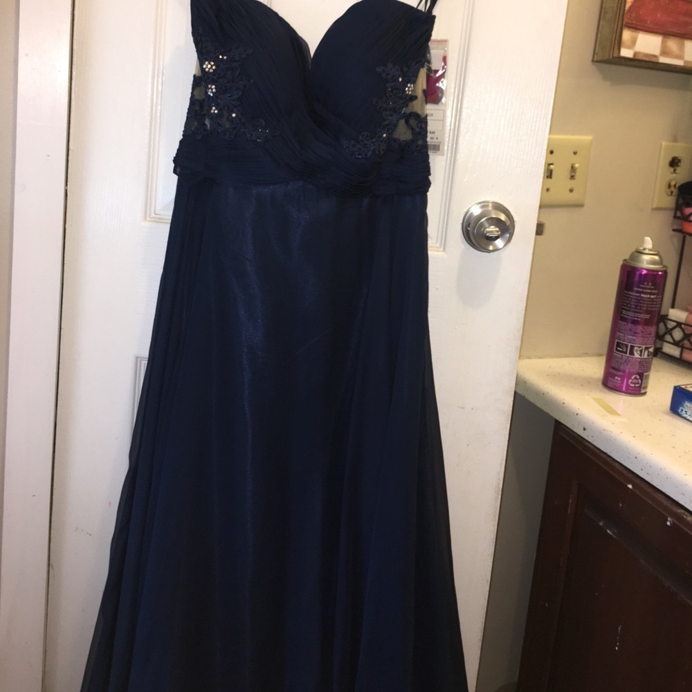 Navy Blue Prom Dress