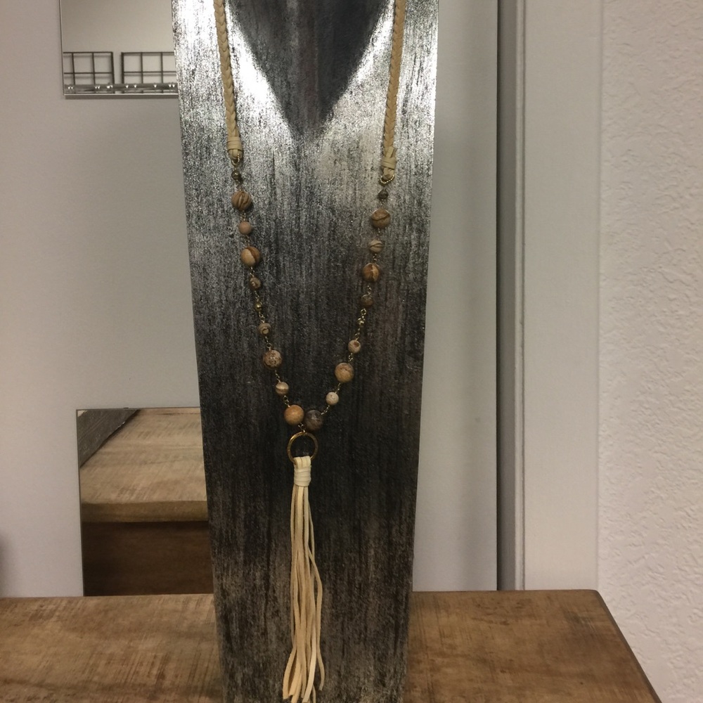 Tulsa Long Cream Necklace