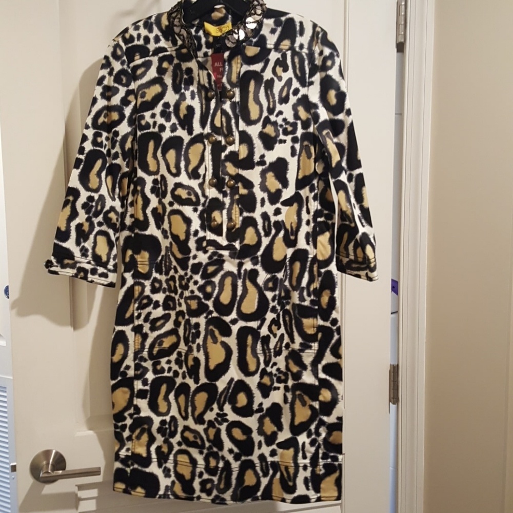 St. John SoCa Leopard Print summer dress