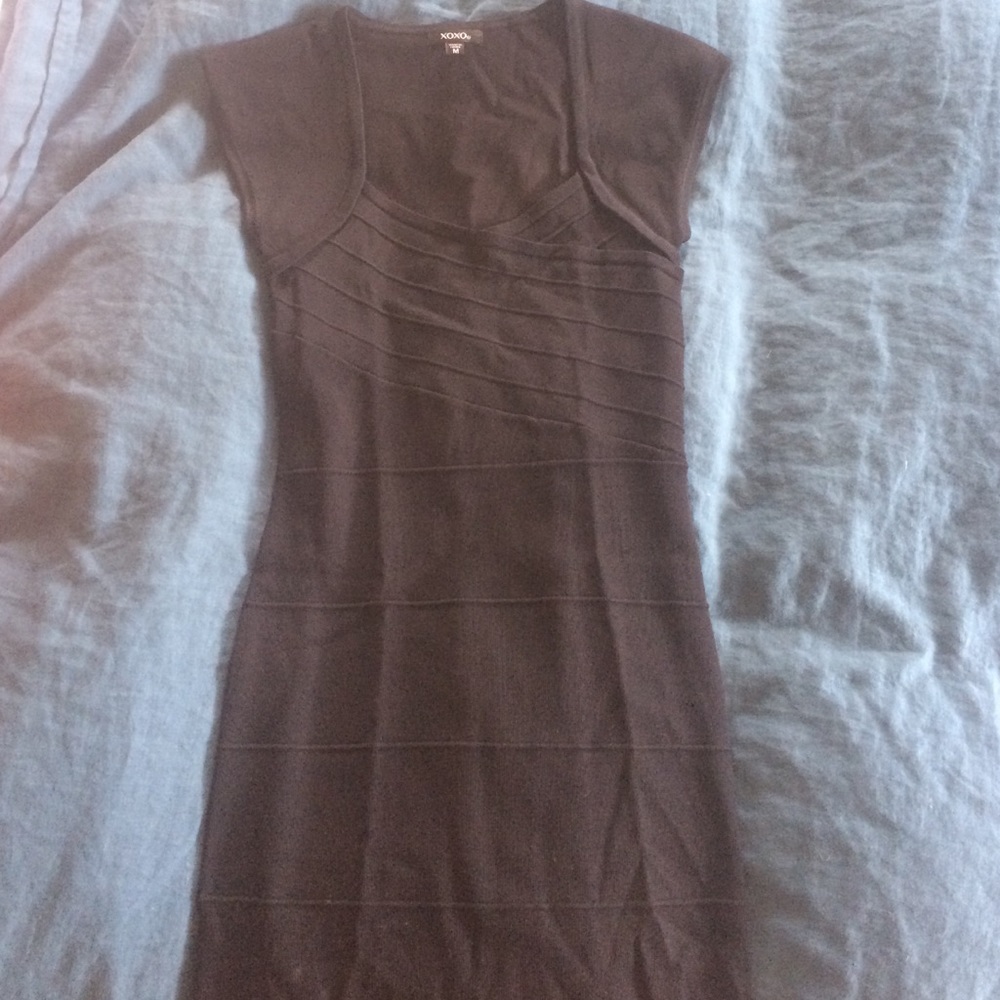 Macy's black bandage dress