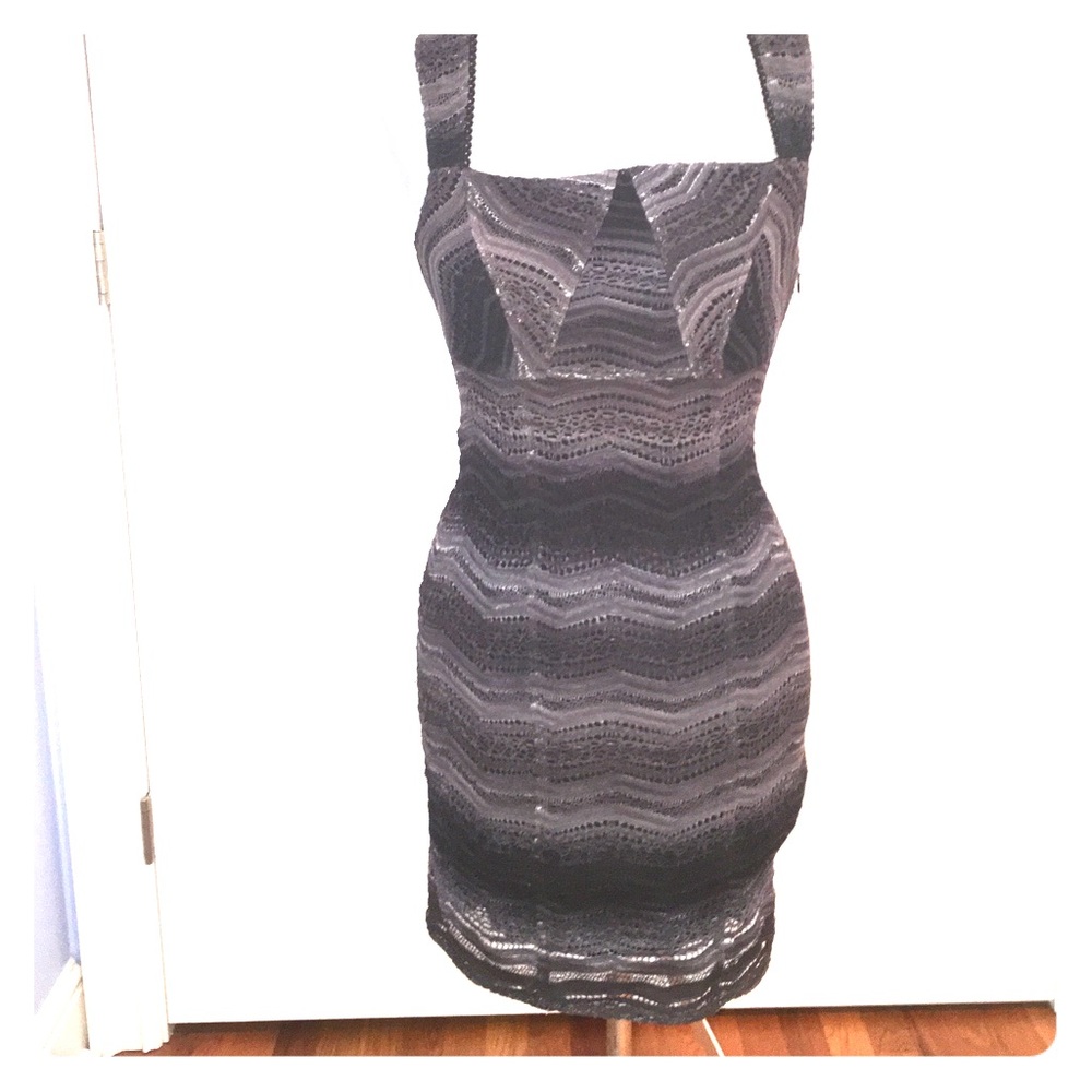 ombré bodycon dress