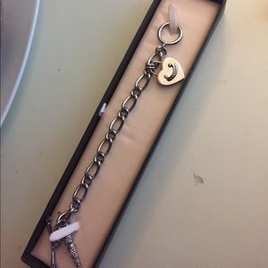 Silver juicy couture charm bracelet