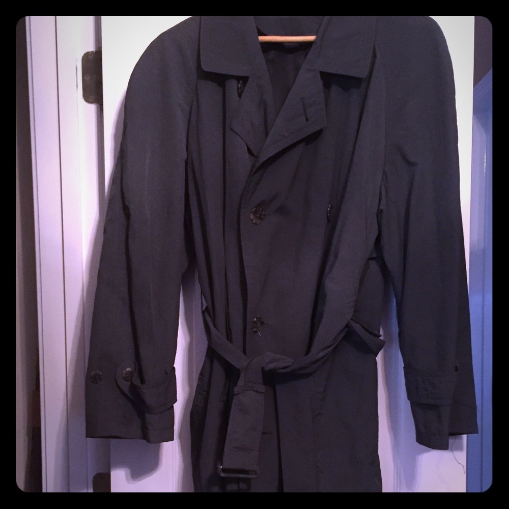 Men's trench rain coat