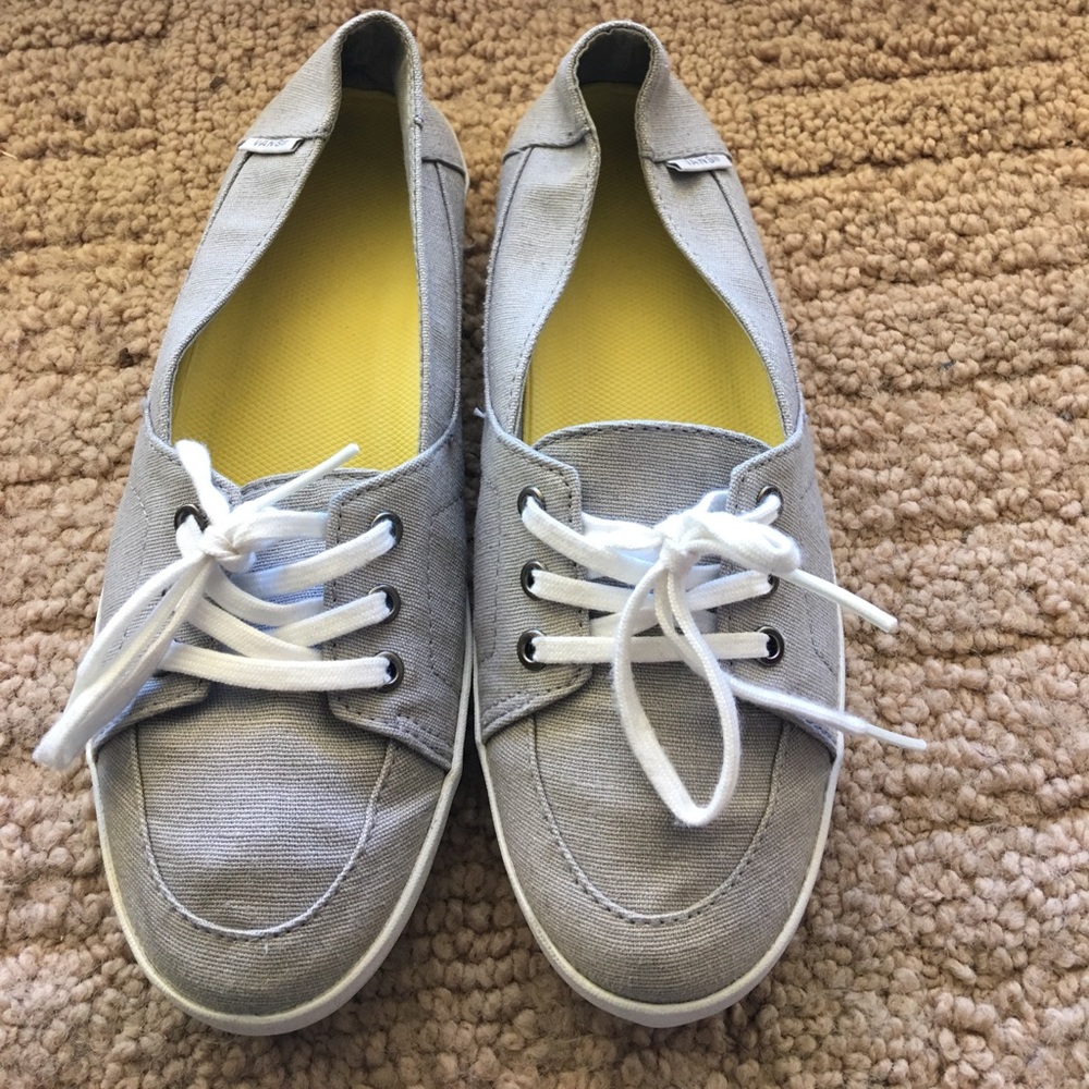 Women's Vans size 7.5 EUC light grey