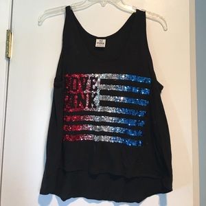 VS PINK American flag tank top