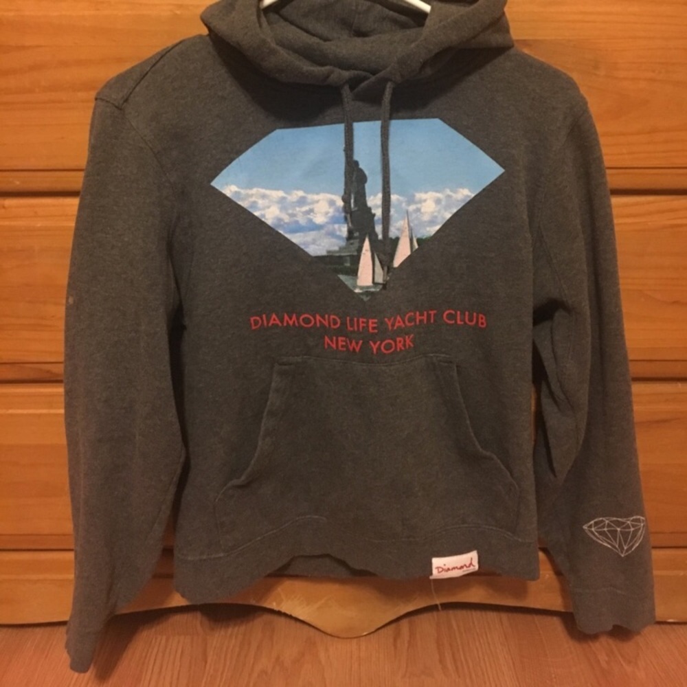 Grey diamond sweater - Picture 1 of 2