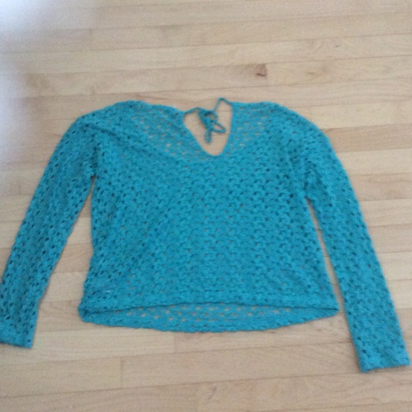 Blue crop top - Picture 2 of 2