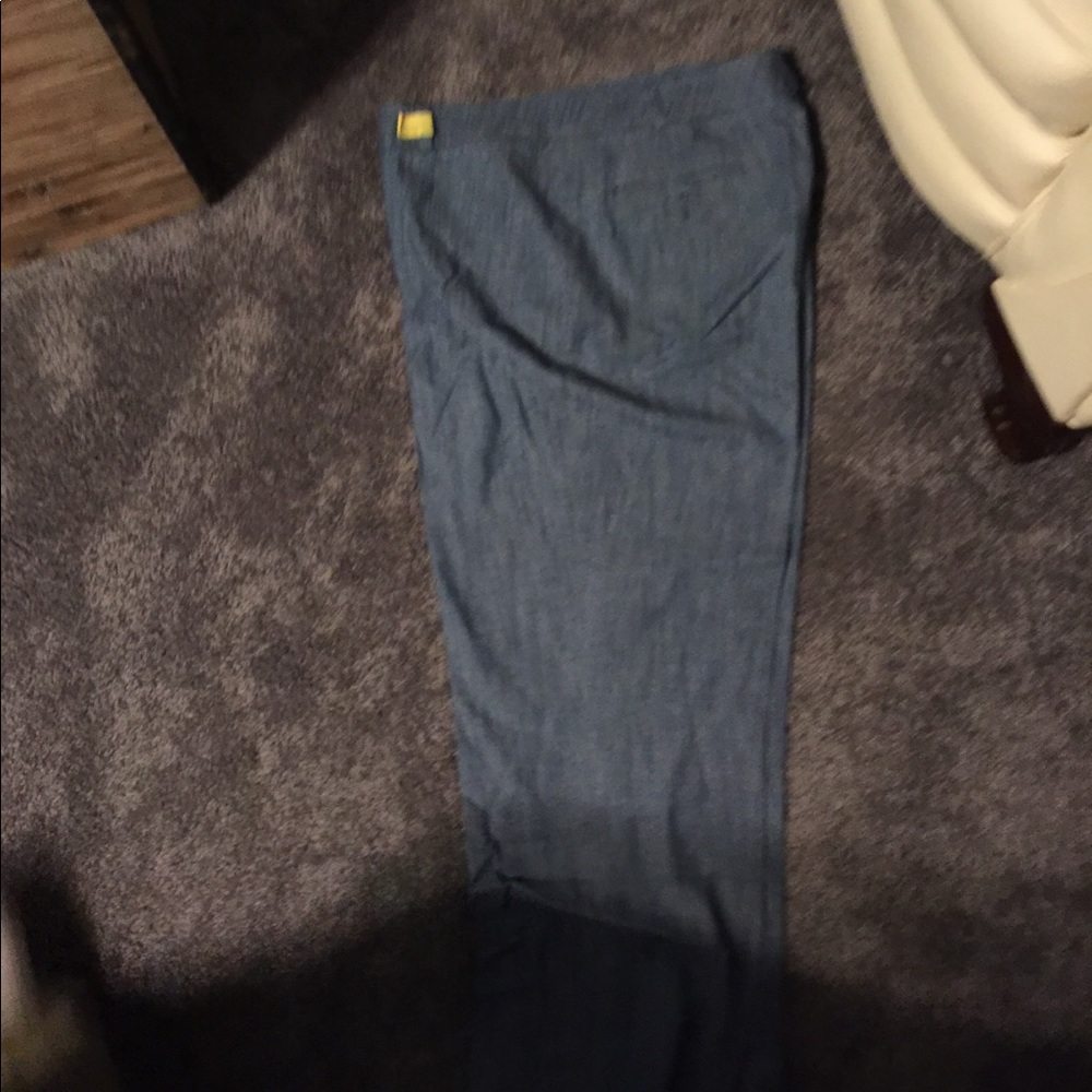 Cropped denim pants