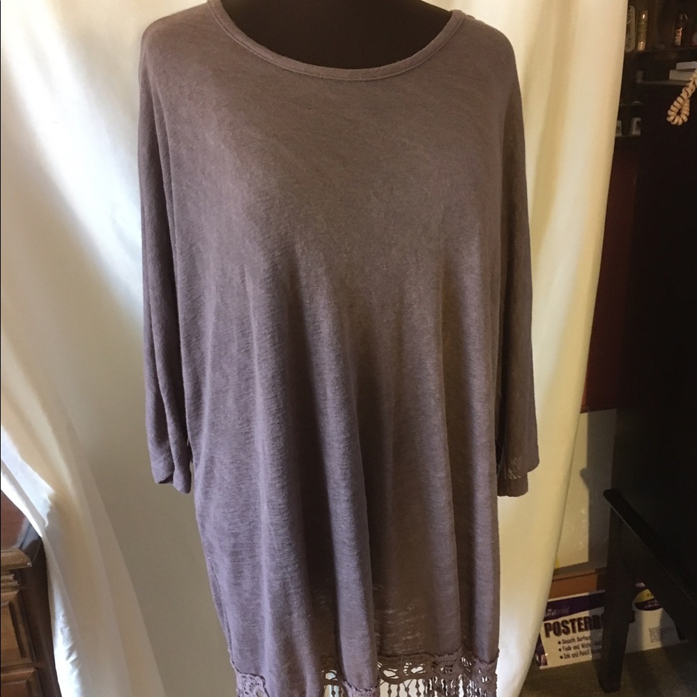 Avenue tunic length sweater