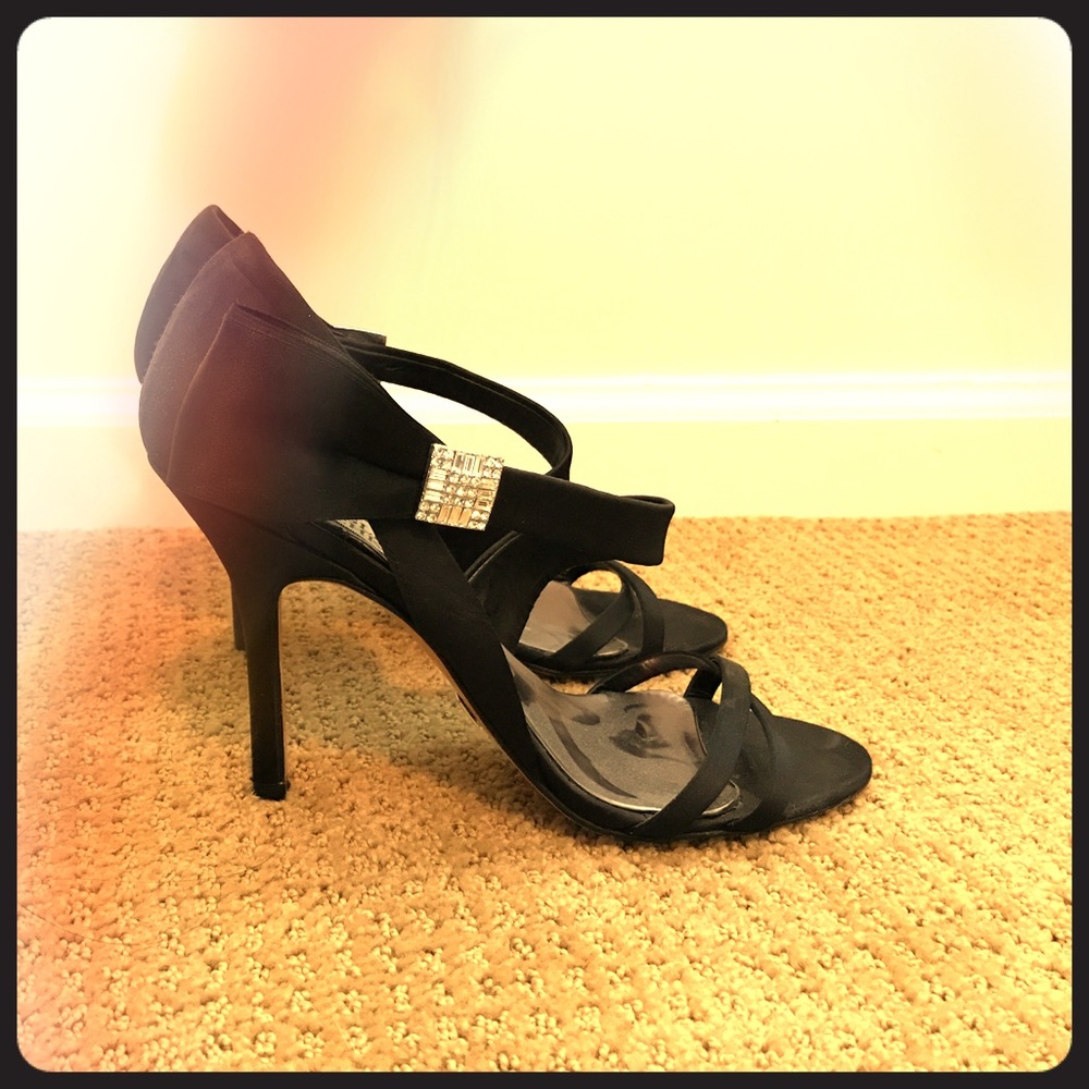 Badgley Mishka black evening heels