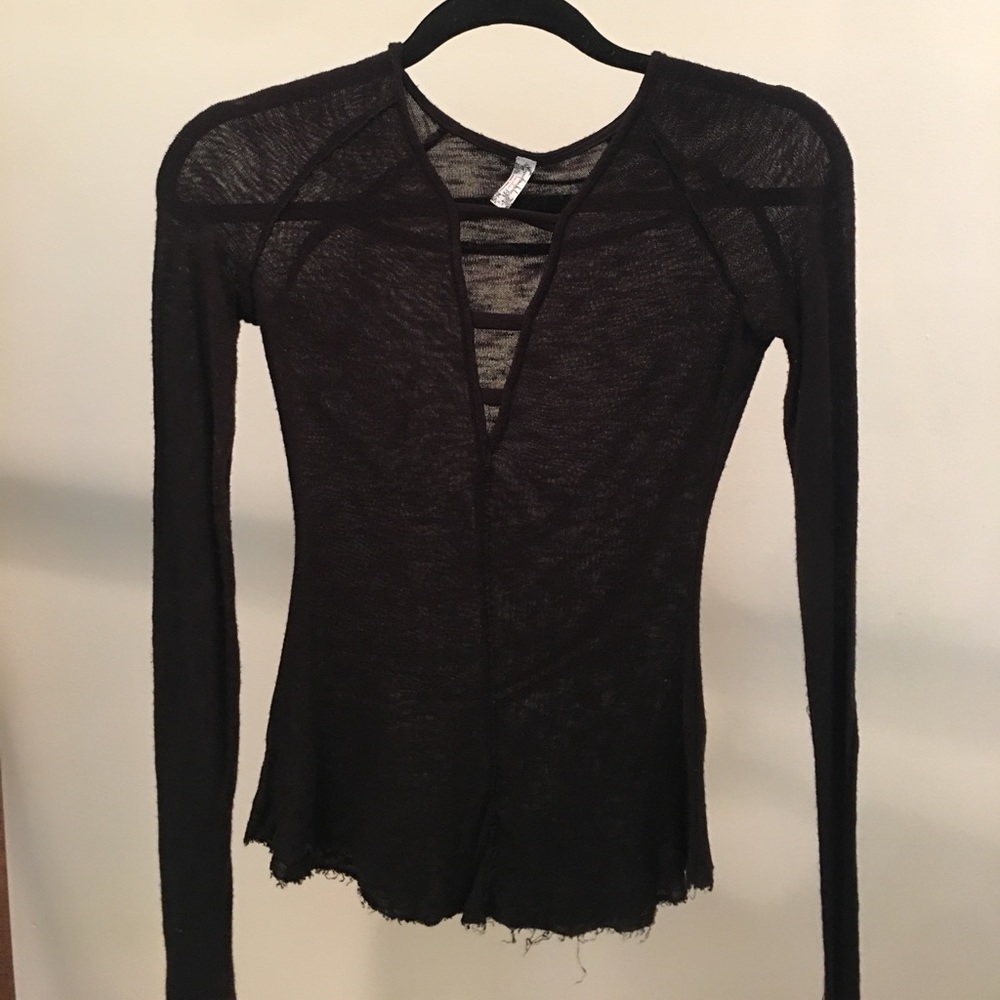 free people lace up long sleeve