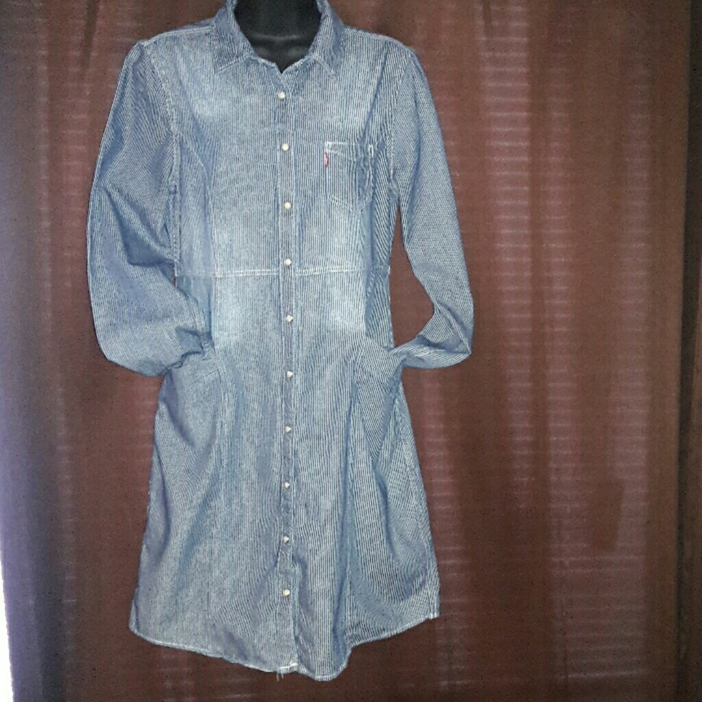 Levi's Long Sleeve Denim Dress
