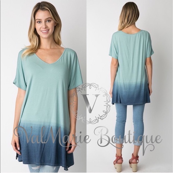 Gorgeous long ombré Tunic Top - Picture 3 of 3