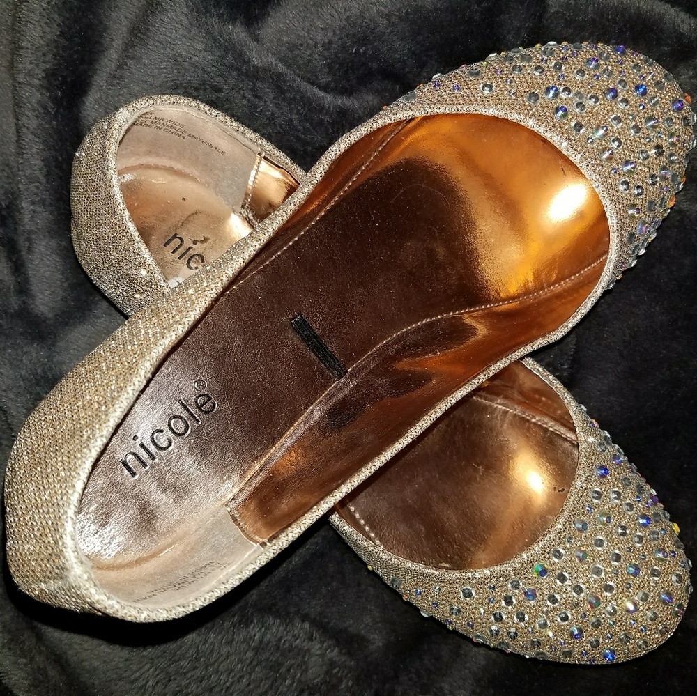 Nicole Sparkle Ballet Flats