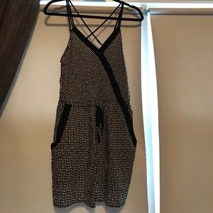 Super cute black and white romper!