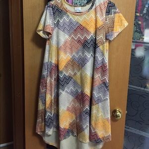 Jacquard Carly - multi color chevron - small