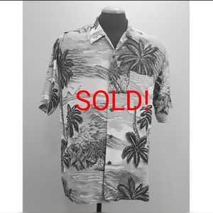 SOLD! Pineapple Connection Ivory Hawaiian Shirt