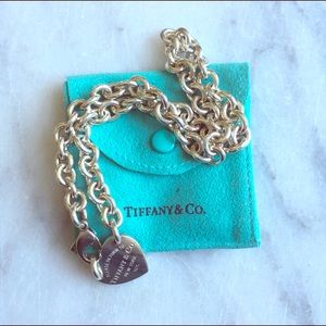 PRICE Drop! Tiffany's Heart Tag Choker Necklace
