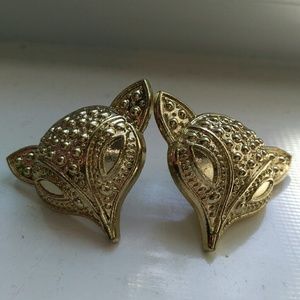 🚫DONATING SOON🚫 Gold Fox Earrings